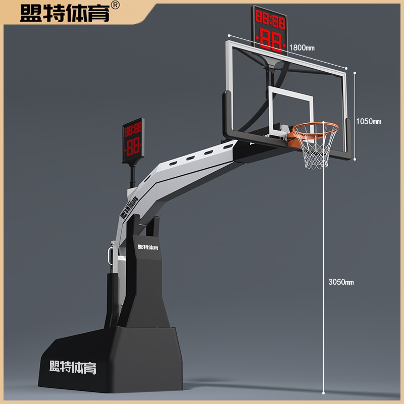 美式賽事級(jí)移動(dòng)升降籃球架